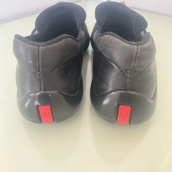 Prada Women's Black Leather Loafers - Picture 2 of 3